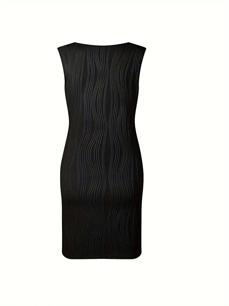 Women's V-Neck A-Line Mini Dress
