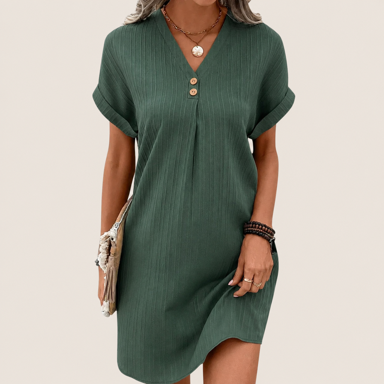 Women's V-Neck Mini Dress