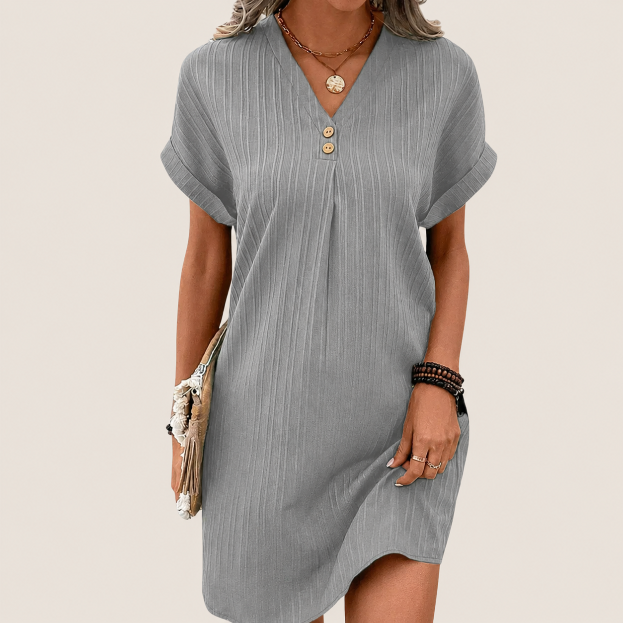 Women's V-Neck Mini Dress