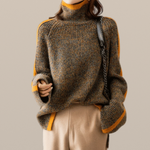 Darcie – Melange Knit Roll-Neck Jumper