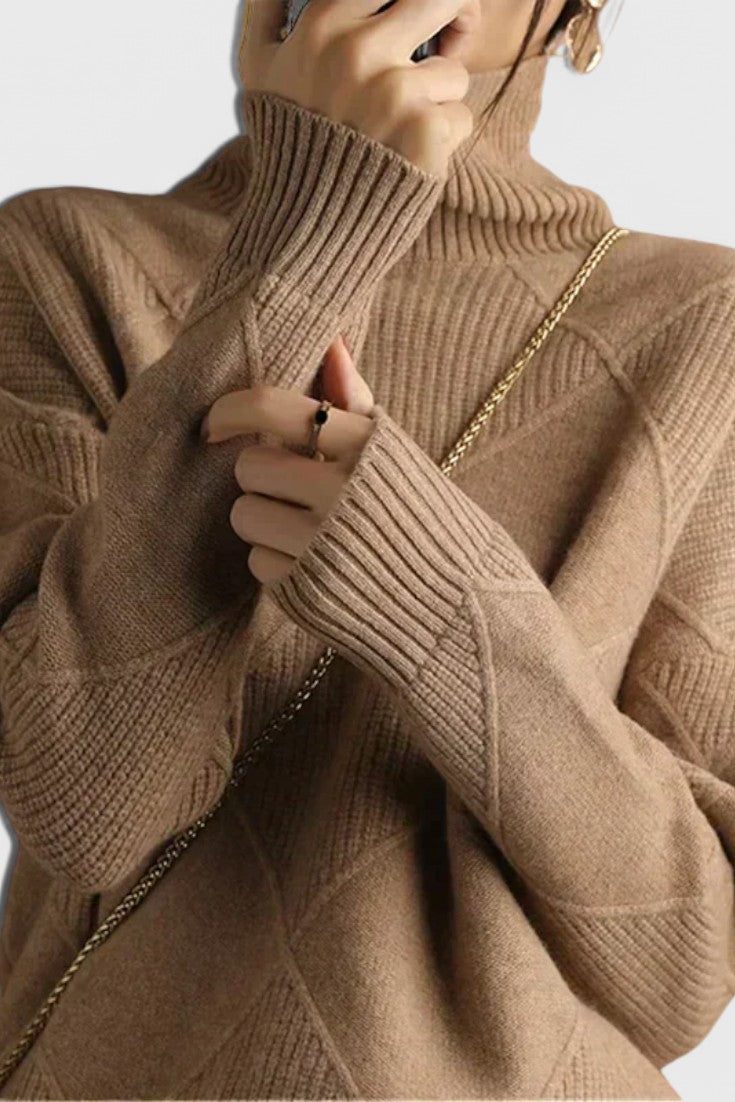Jasmine Cashmere High Neck Jumper