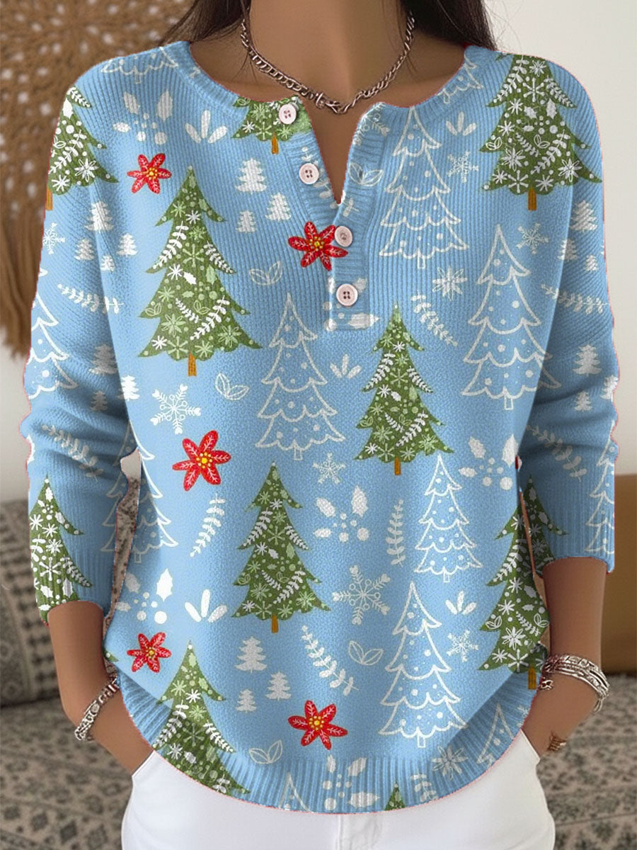 Sofía | Christmas Sweater with Buttons