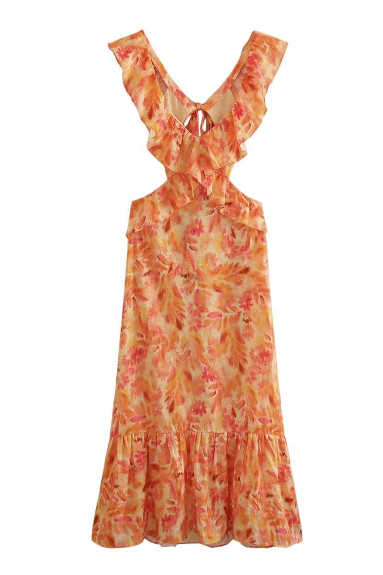 Ladies Floral Summer Maxi Dress
