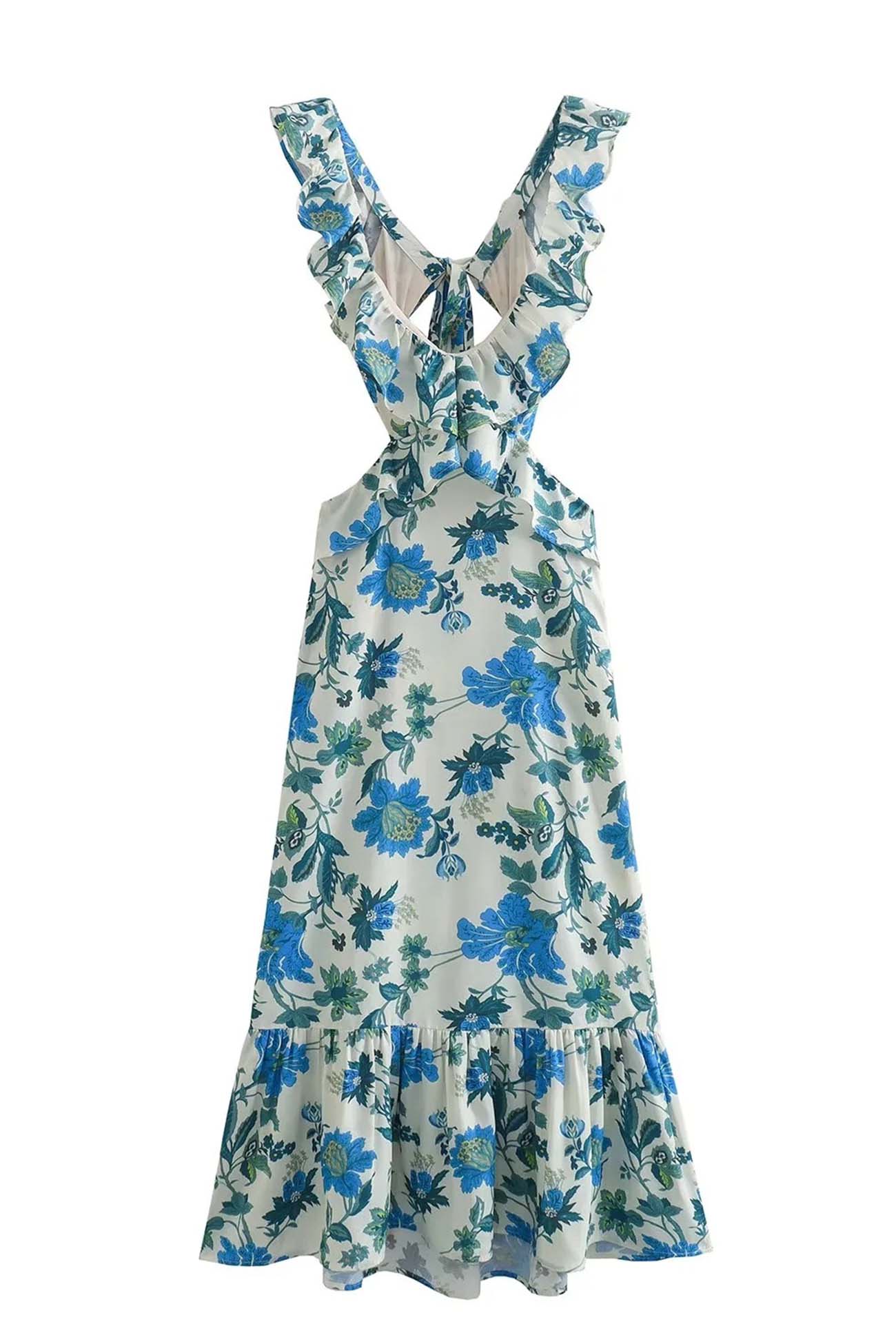 Ladies Floral Summer Maxi Dress