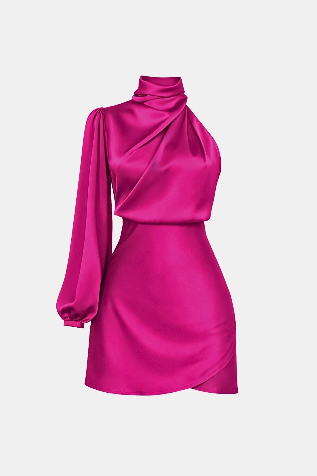 Ladies One-Shoulder Cocktail Mini Dress