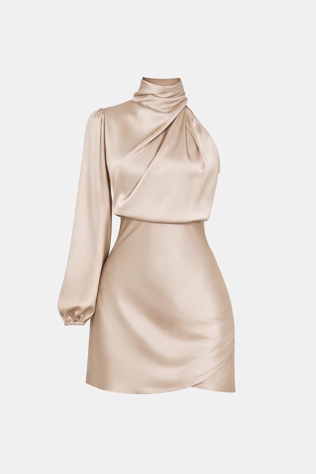 Ladies One-Shoulder Cocktail Mini Dress
