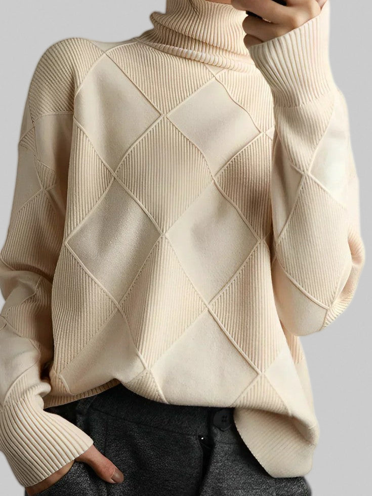 Eliana – Soft Cashmere High-Neck Jumper