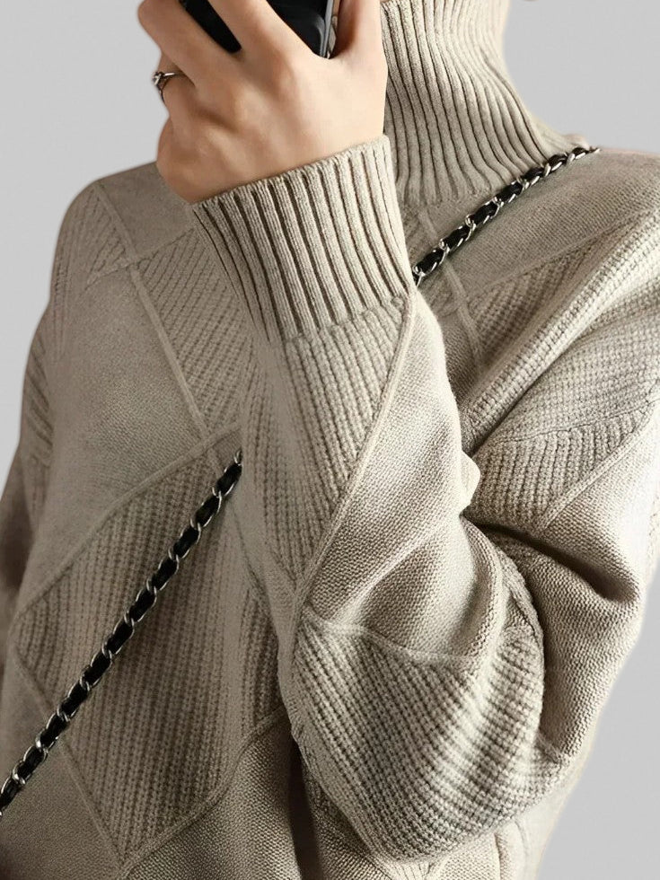Eliana – Soft Cashmere High-Neck Jumper