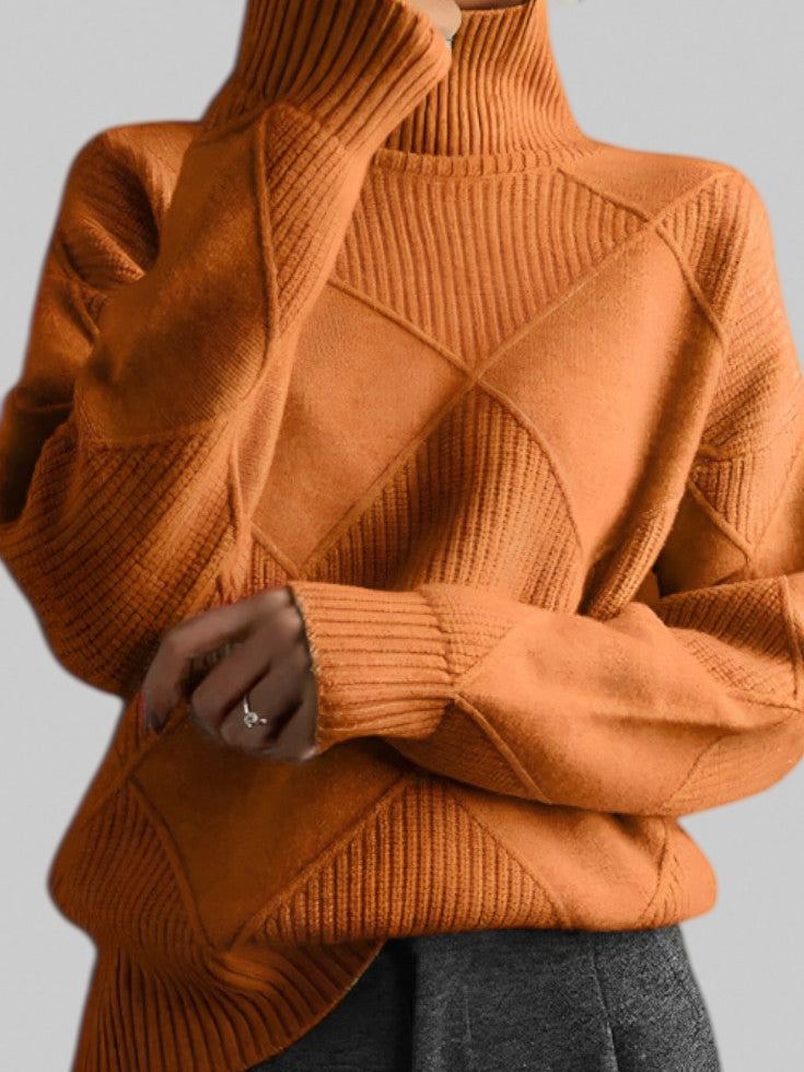Eliana – Soft Cashmere High-Neck Jumper