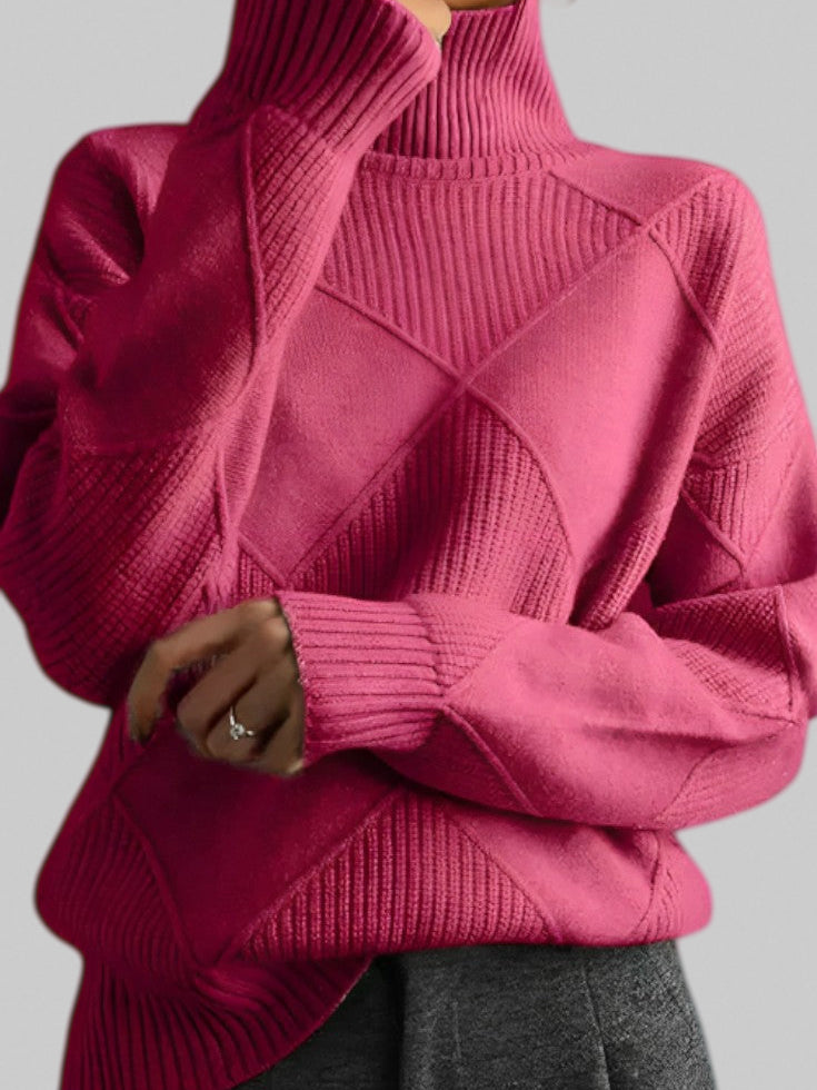 Eliana – Soft Cashmere High-Neck Jumper