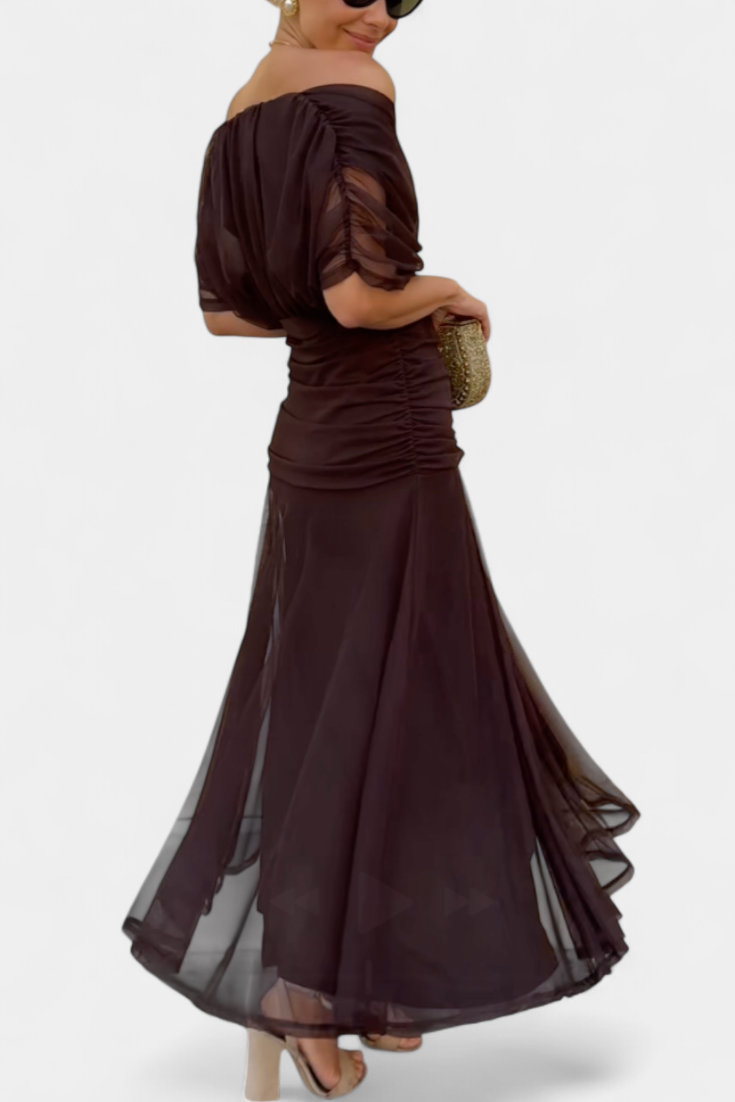 Women's V-Neck Wrap Midi Dress