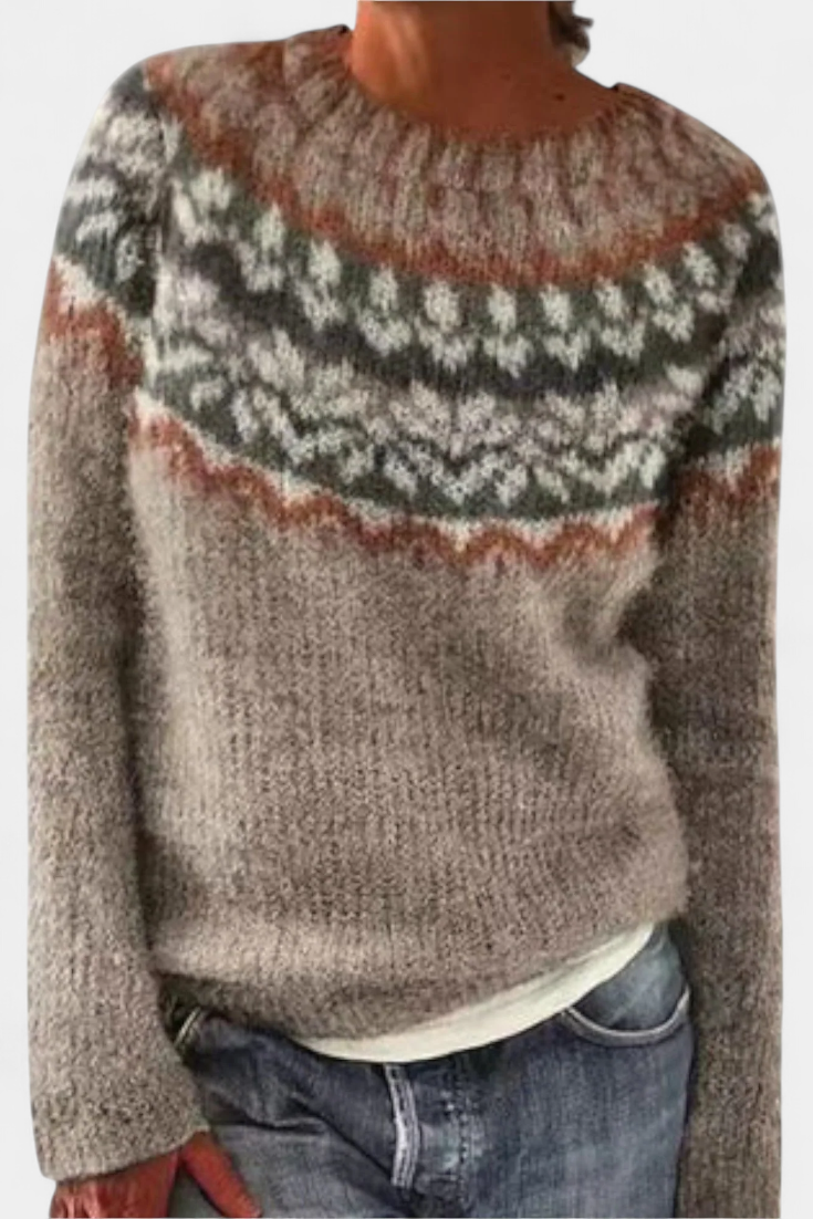 Jolessa Nordic Pattern Knit Jumper