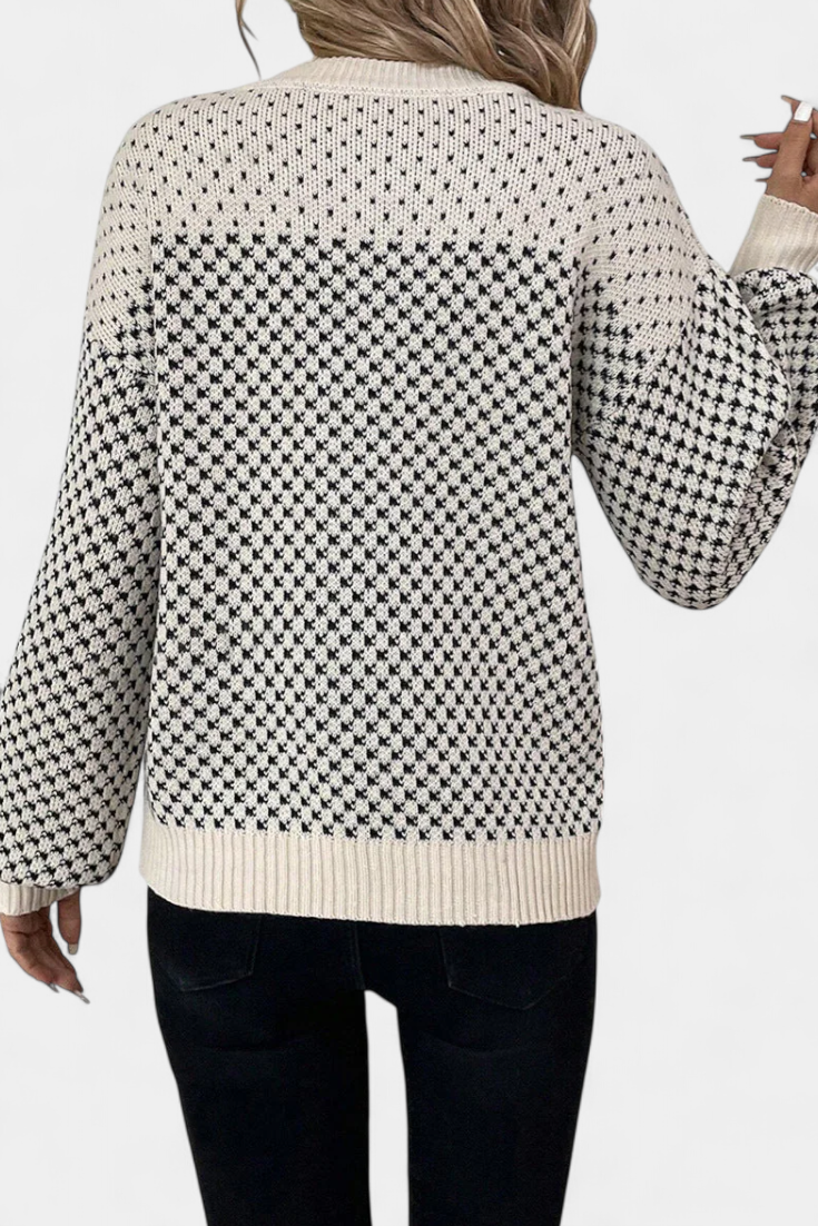 Rachael Colour Block Round Neck Jumper