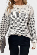Rachael Colour Block Round Neck Jumper