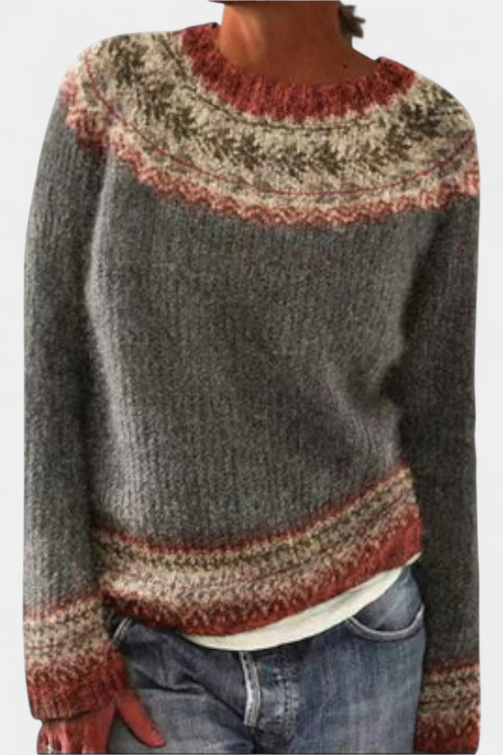 Jolessa Nordic Pattern Knit Jumper