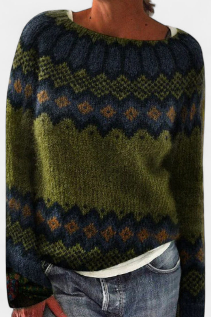Jolessa Nordic Pattern Knit Jumper