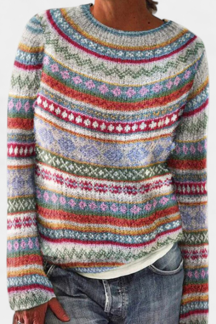 Jolessa Nordic Pattern Knit Jumper