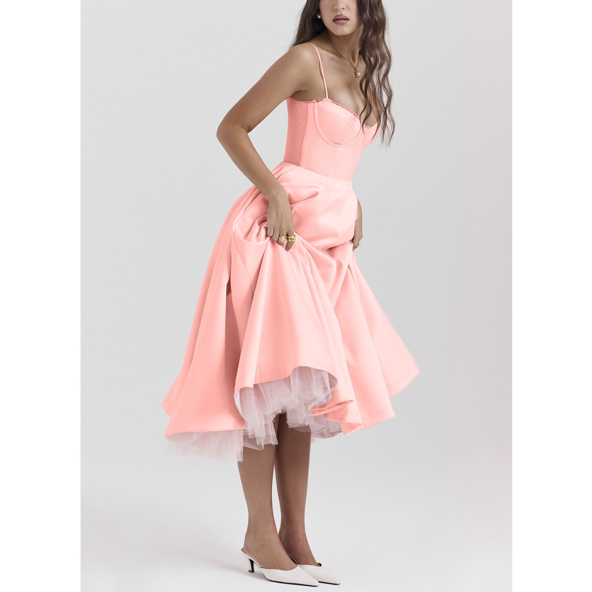 YLIANA | Romantic Summer Midi Dress