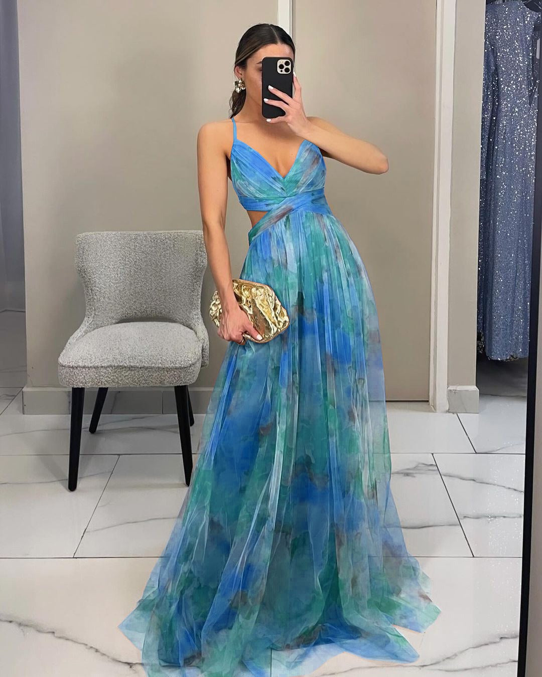 GISELLE | Chiffon Maxi Dress