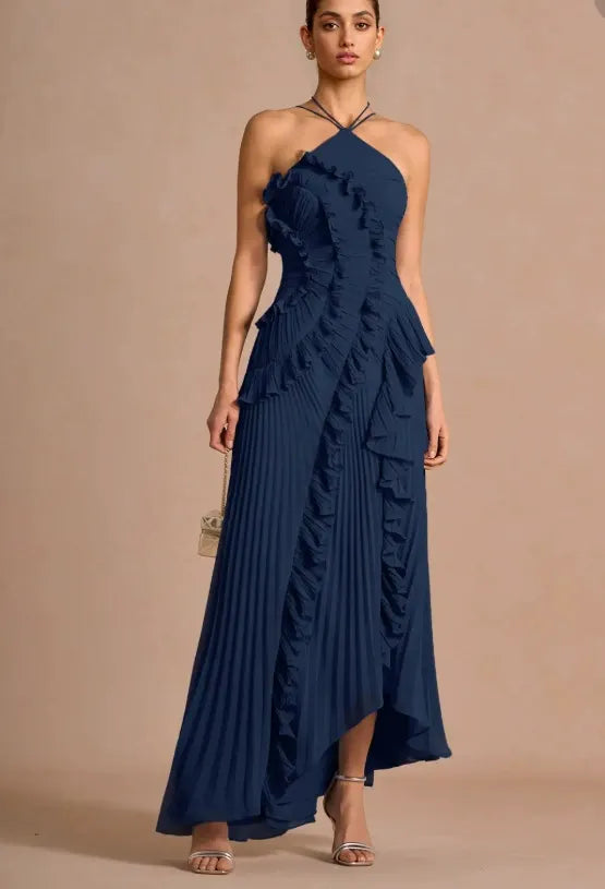 LIYANA | Spiral Ruffle Dress