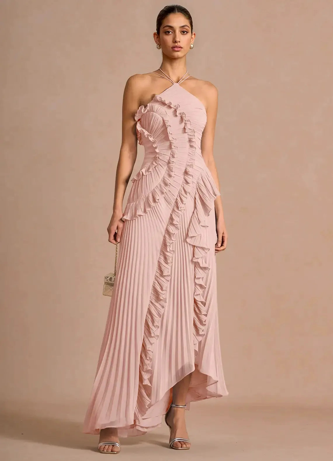 LIYANA | Spiral Ruffle Dress