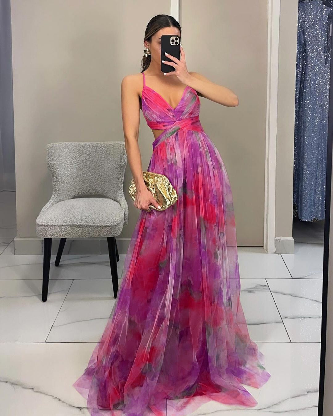 GISELLE | Chiffon Maxi Dress