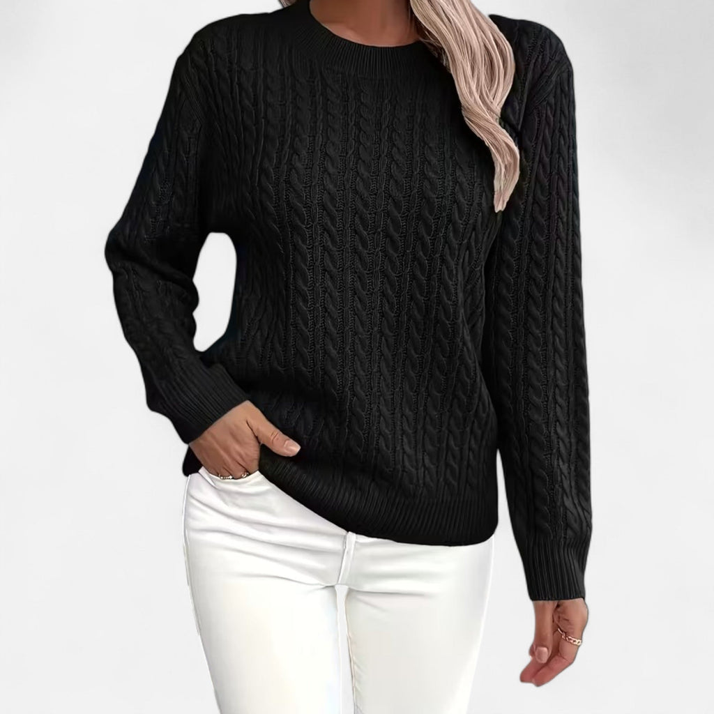 Elodie | Loose Fit Round Neck Sweater For Women