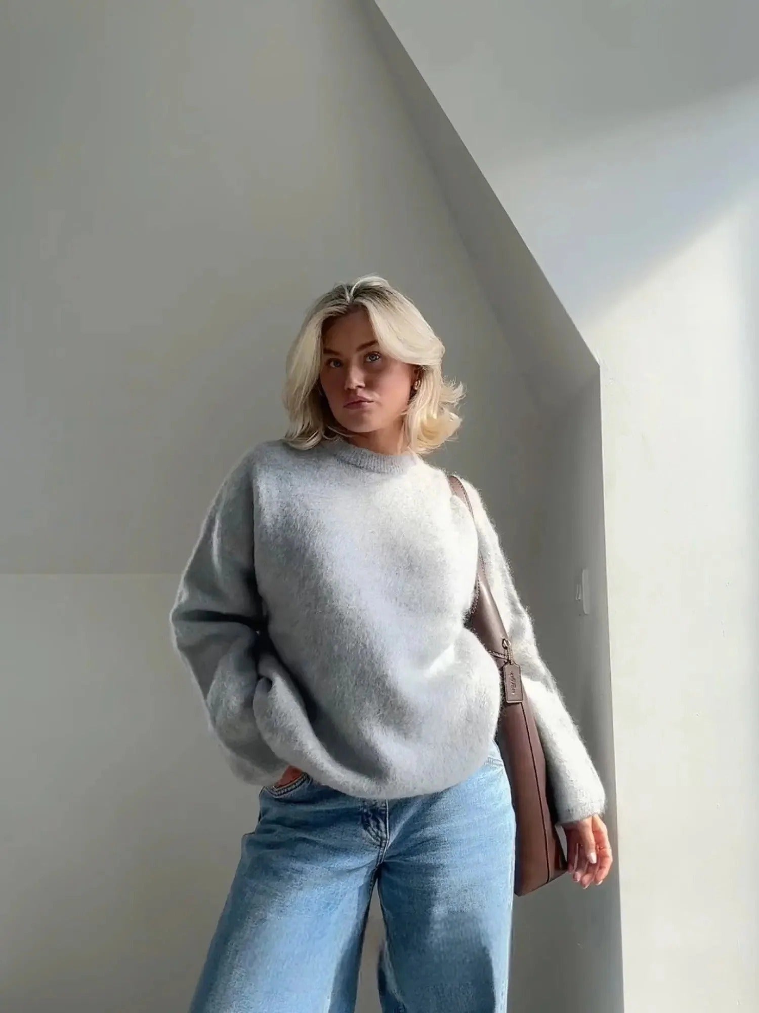 Liora | Relaxed Crew Neck Jumper For Women