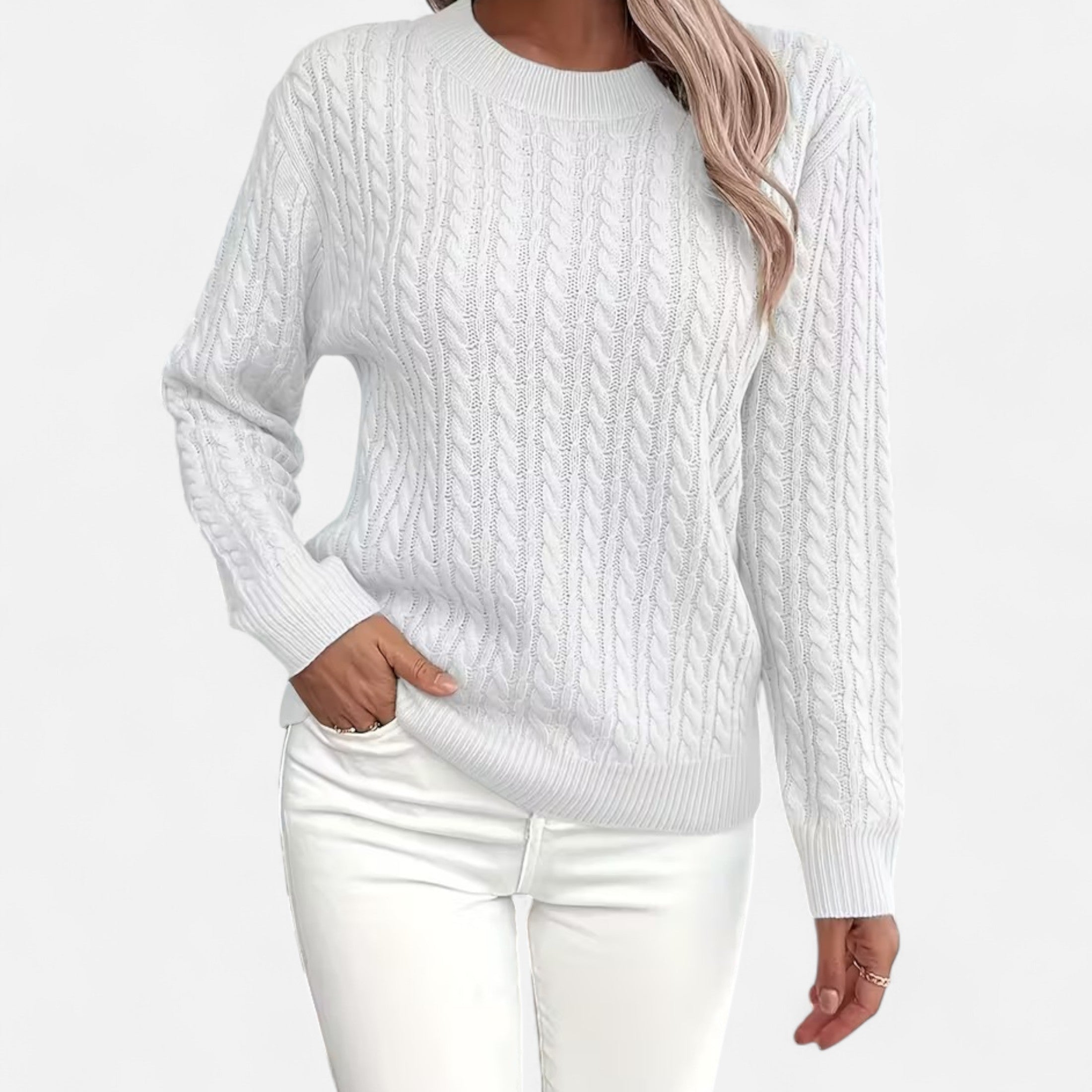 Elodie | Loose Fit Round Neck Sweater For Women