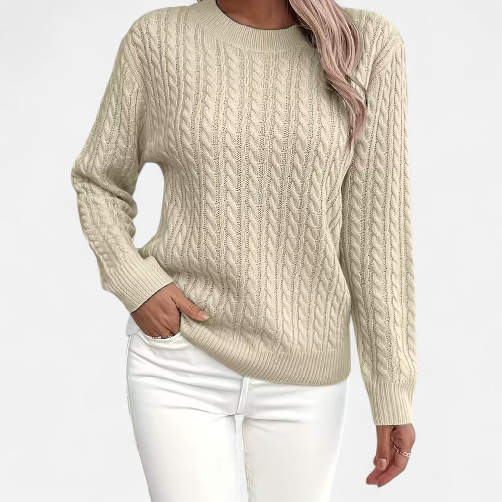 Elodie | Loose Fit Round Neck Sweater For Women
