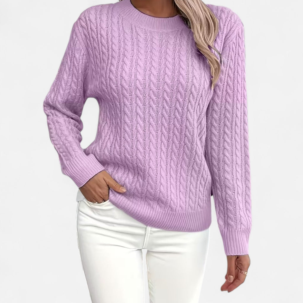 Elodie | Loose Fit Round Neck Sweater For Women