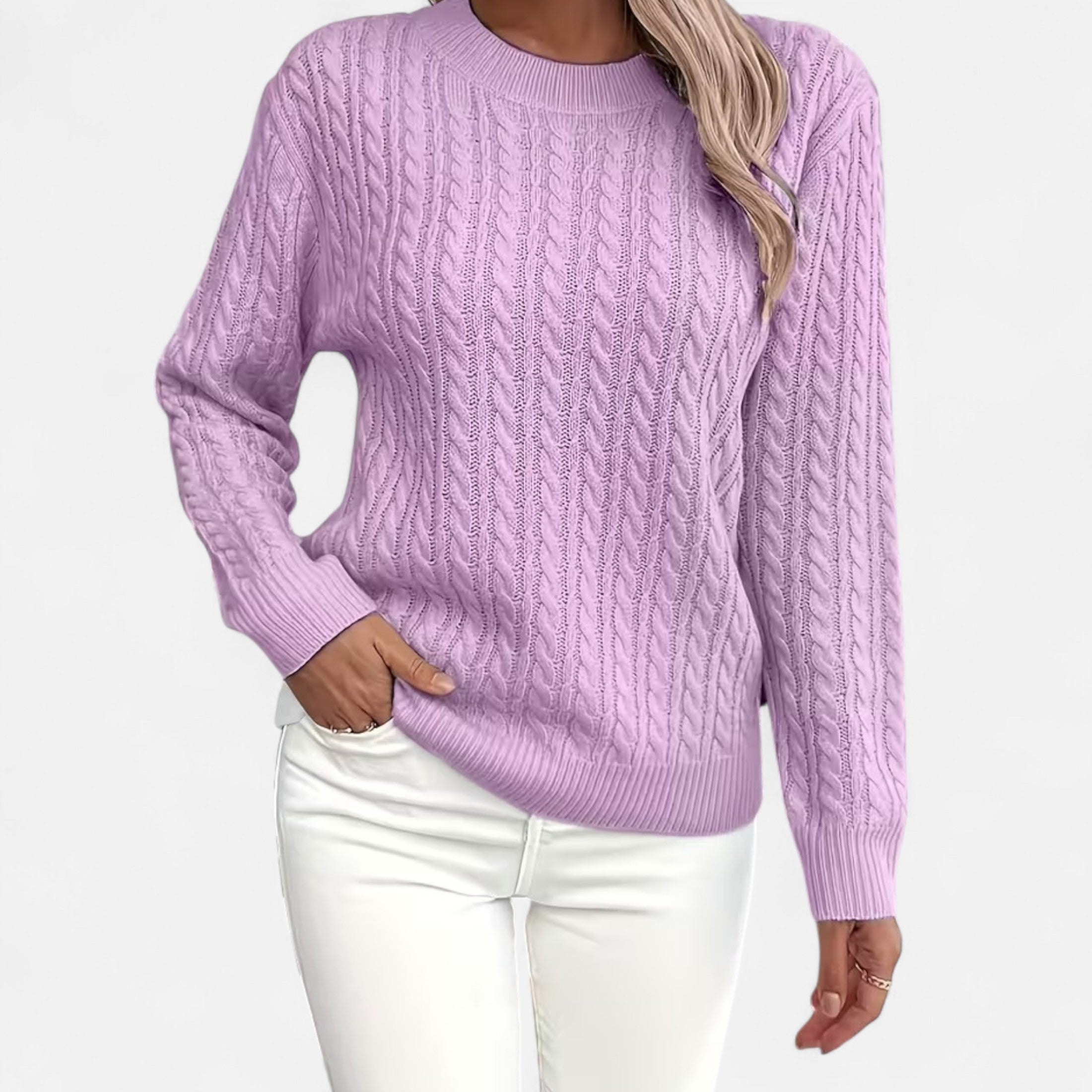 Elodie | Loose Fit Round Neck Sweater For Women