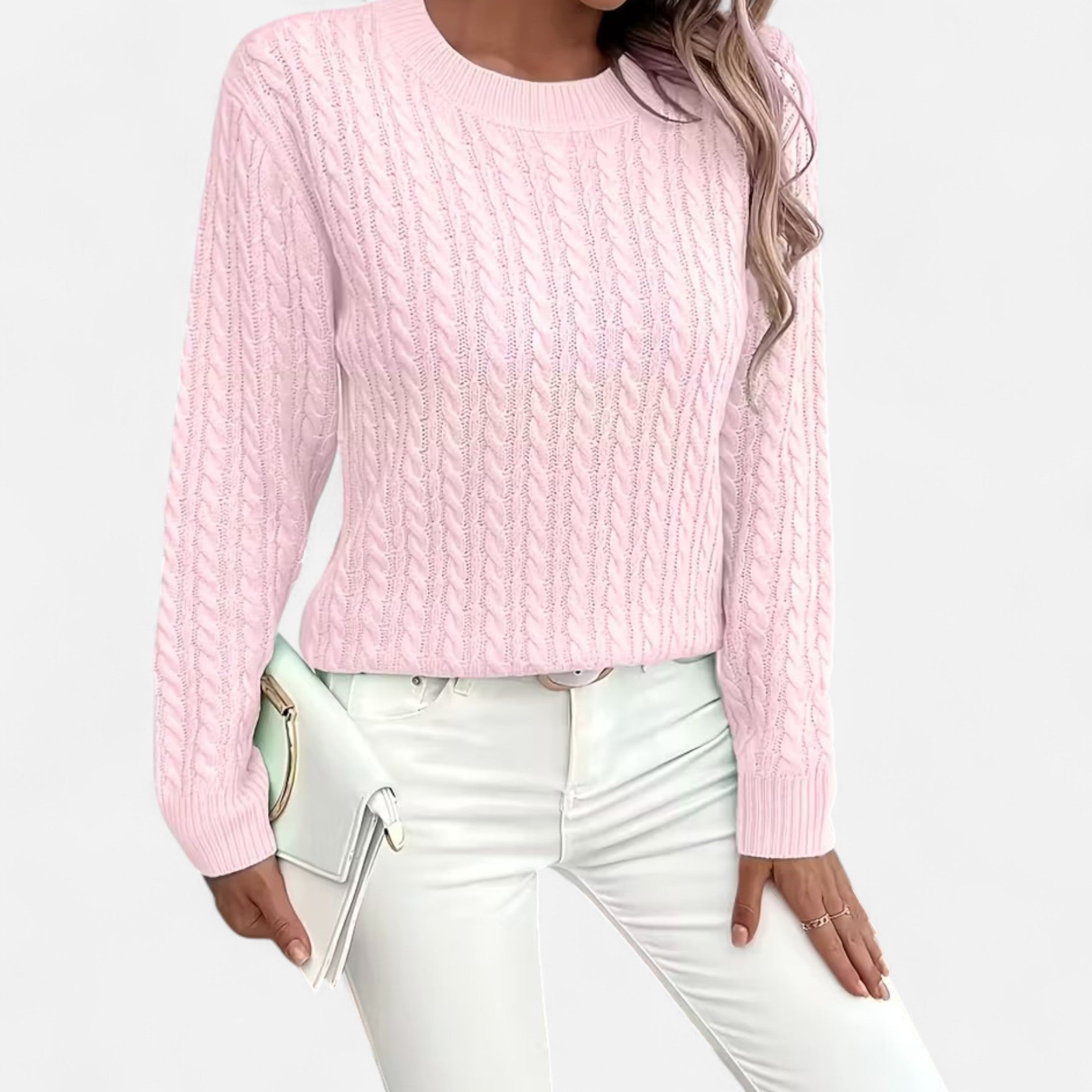 Elodie | Loose Fit Round Neck Sweater For Women