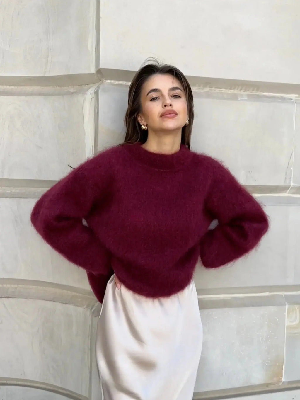 Liora | Relaxed Crew Neck Jumper For Women