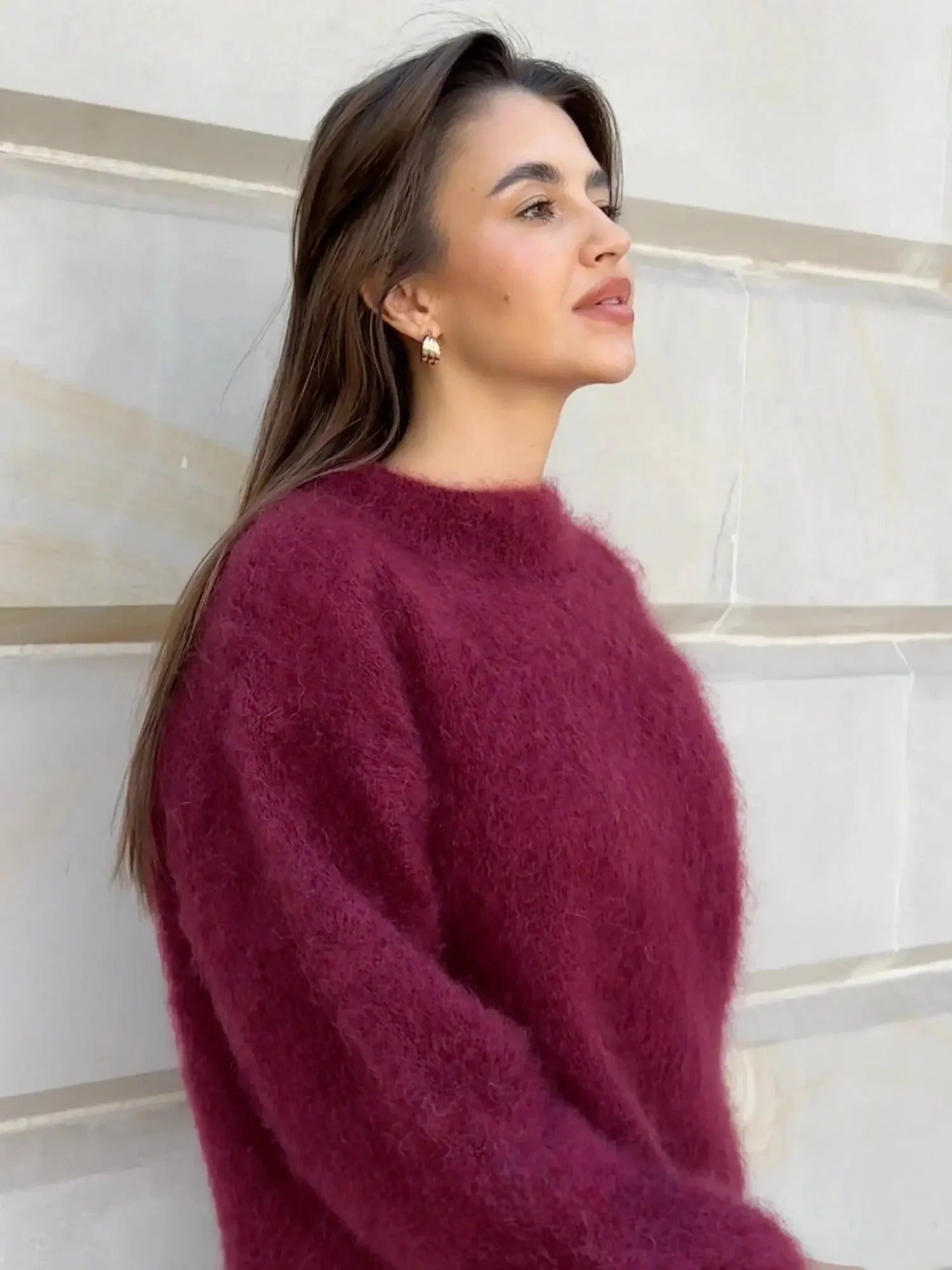 Liora | Relaxed Crew Neck Jumper For Women
