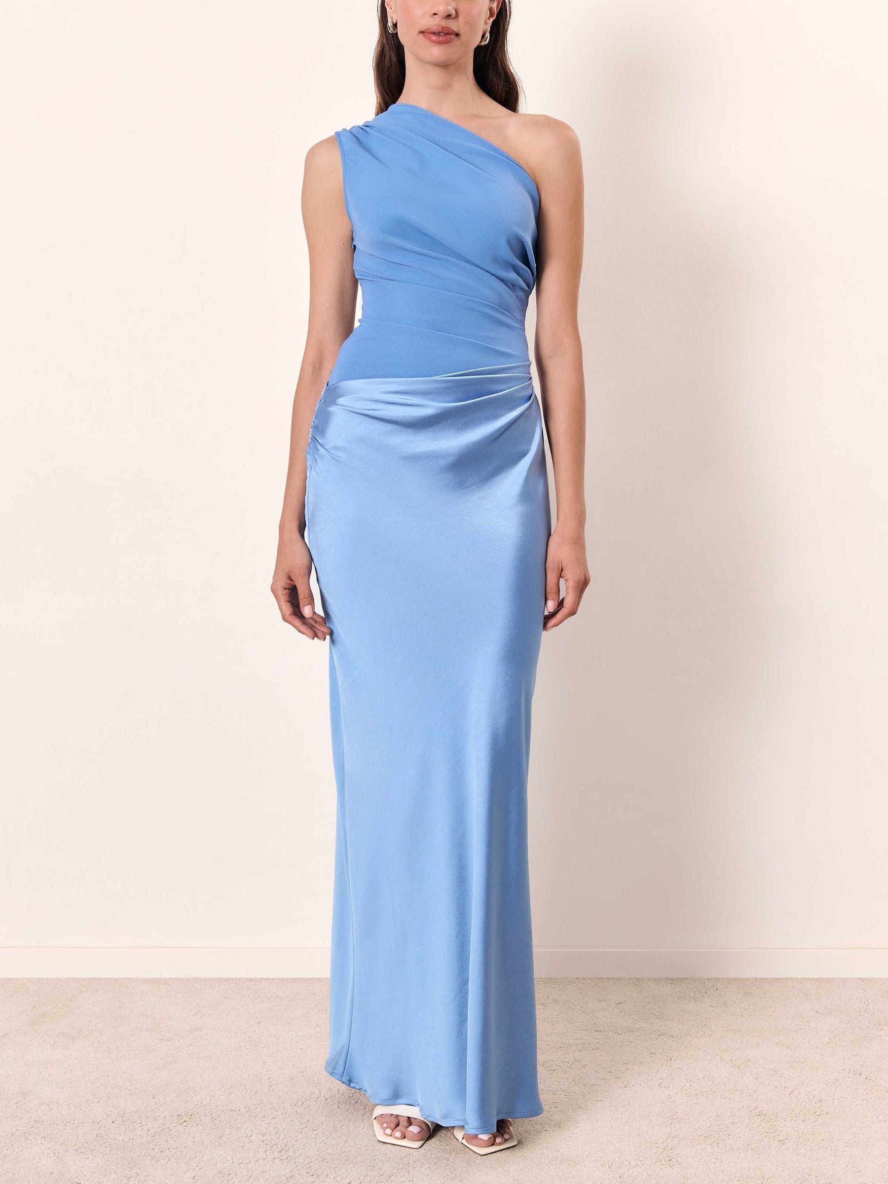 Ladies One Shoulder Evening Maxi Dress