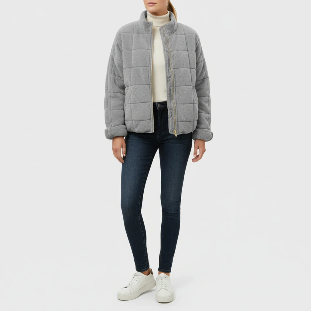 Ladies Quilted Bomber Jacket