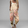 Dungarees with Watercolour Flowers
