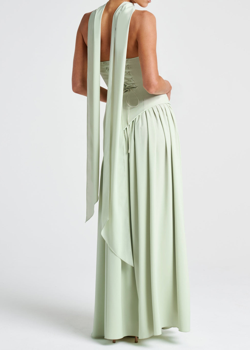 LINA | Strapless Maxi Dress with High Split