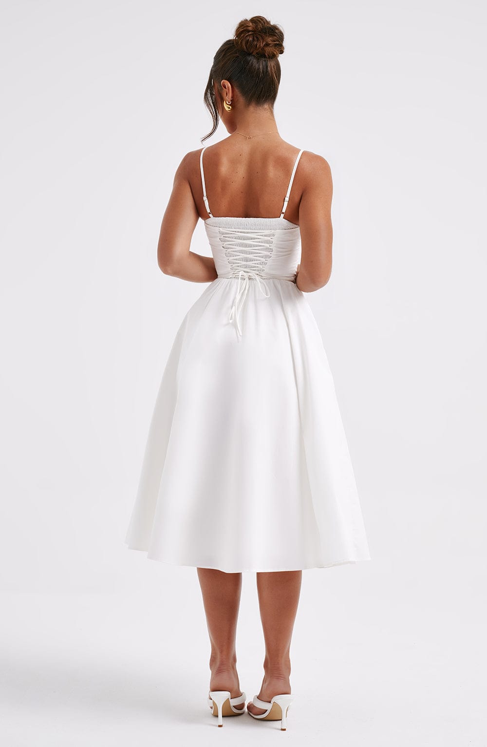 MAILEEN | Elegant Midi Dress in Corset Style