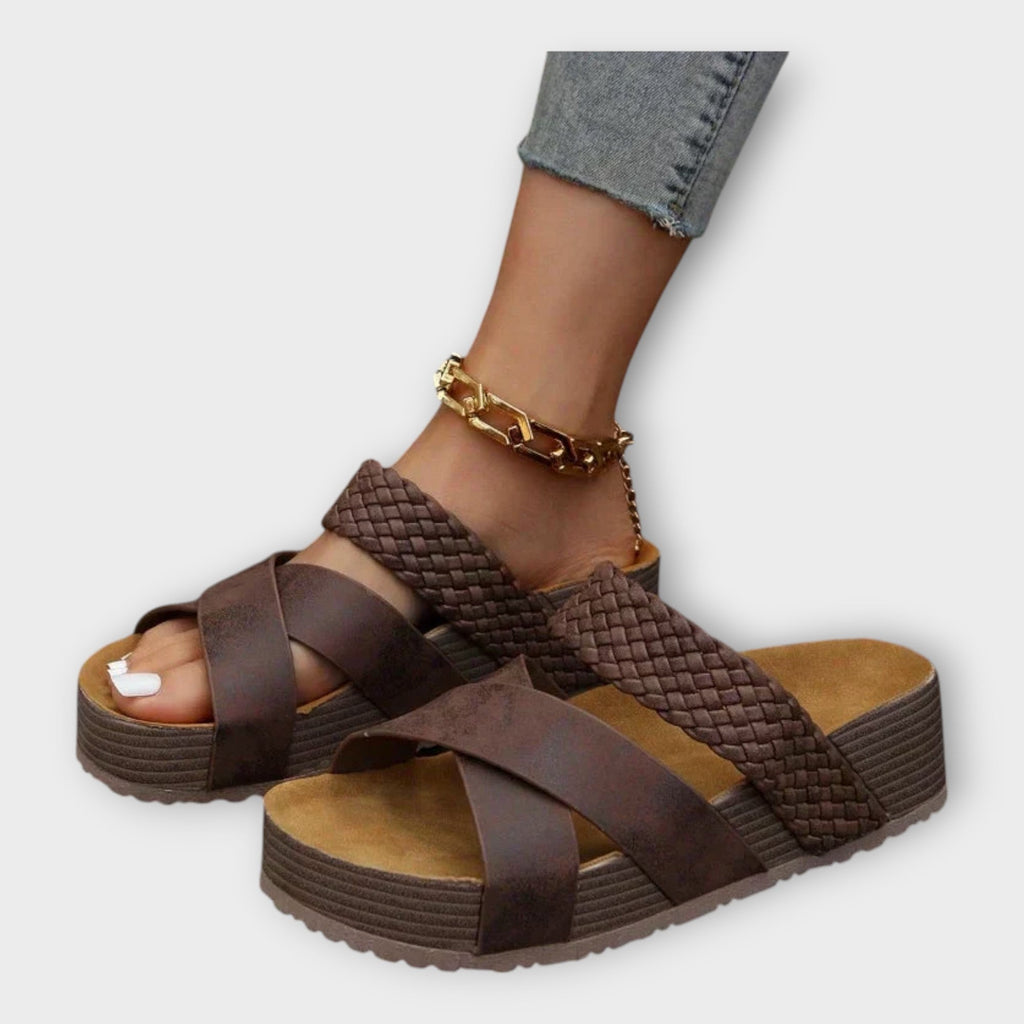 Platforms with Braided Details and Wide Straps