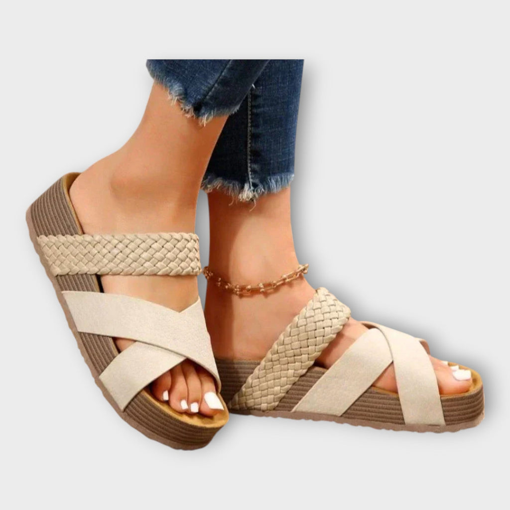Platforms with Braided Details and Wide Straps