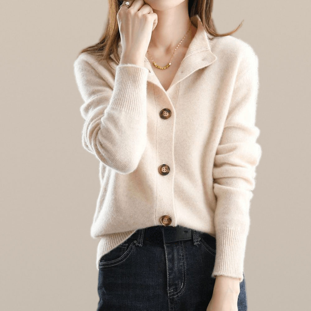 Orlaith – Cashmere Button Cardigan