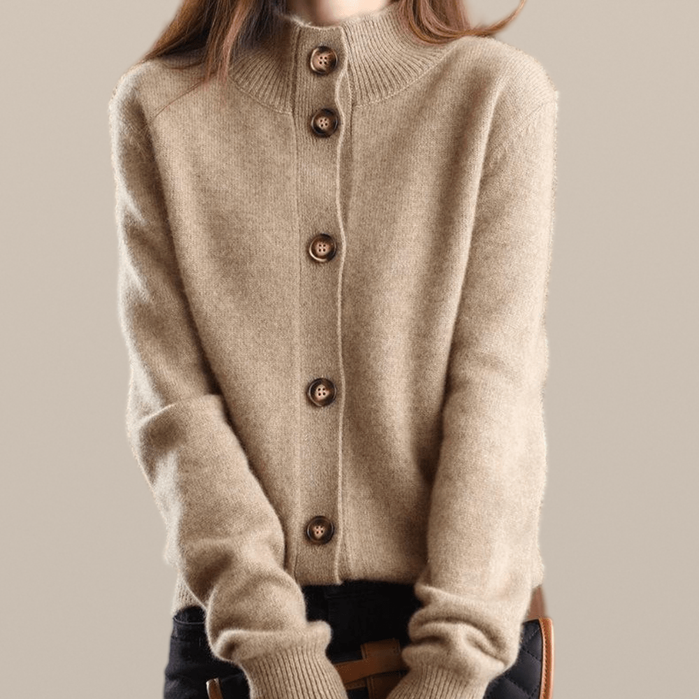 Orlaith – Cashmere Button Cardigan