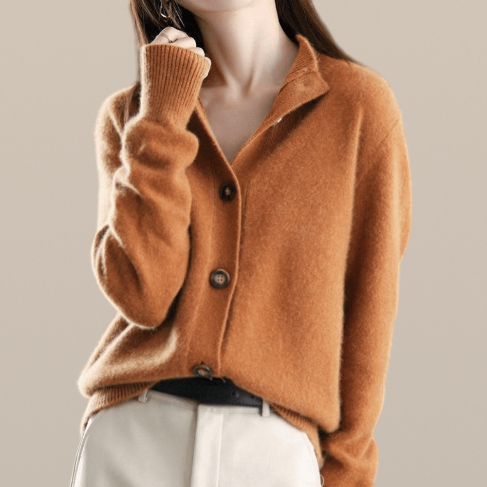 Orlaith – Cashmere Button Cardigan