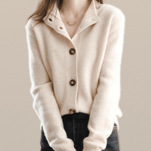 Orlaith – Cashmere Button Cardigan