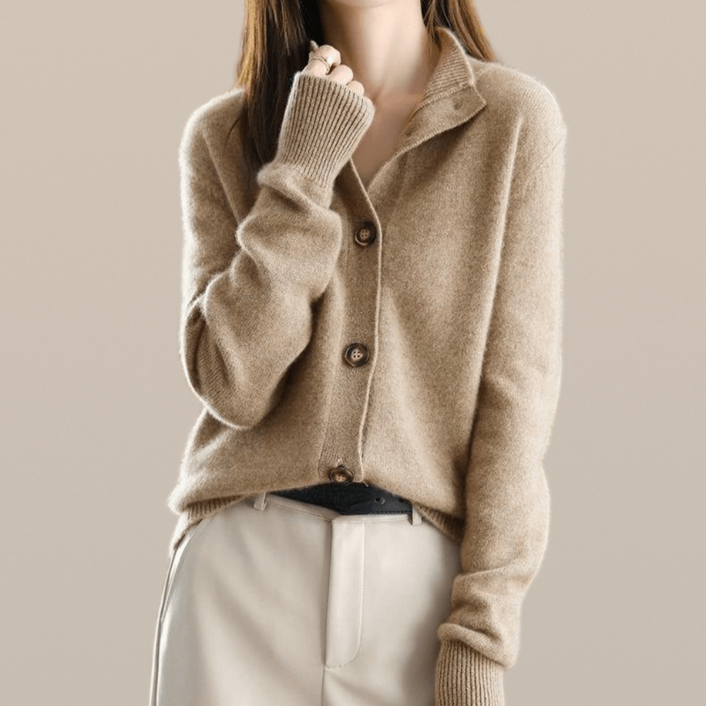 Orlaith – Cashmere Button Cardigan