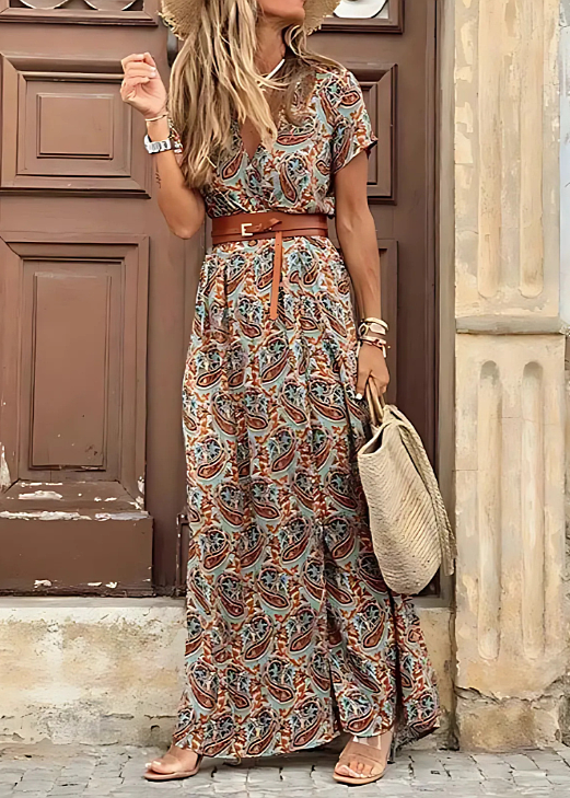 Ladies Floral Summer Maxi Dress