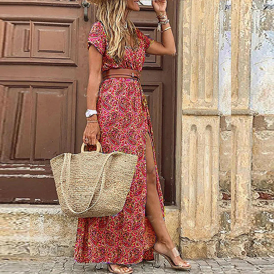 Ladies Floral Summer Maxi Dress