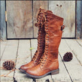 Lena | Women's High Lace-Up Riding Boots